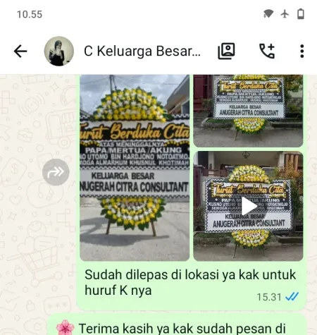 Pengiriman Papan Bunga Duka Bedingin Todanan