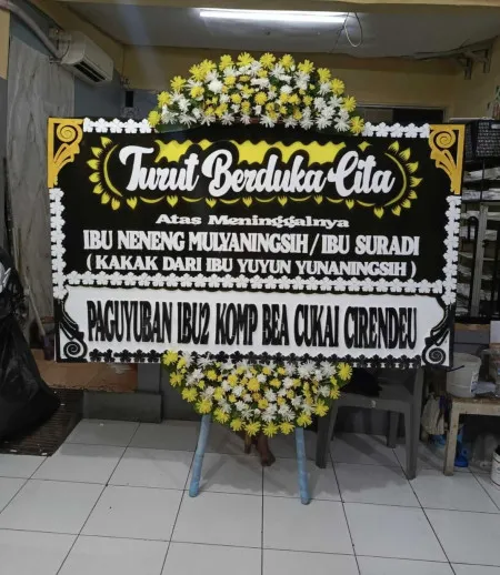 Papan Bunga Duka Bedingin Todanan
